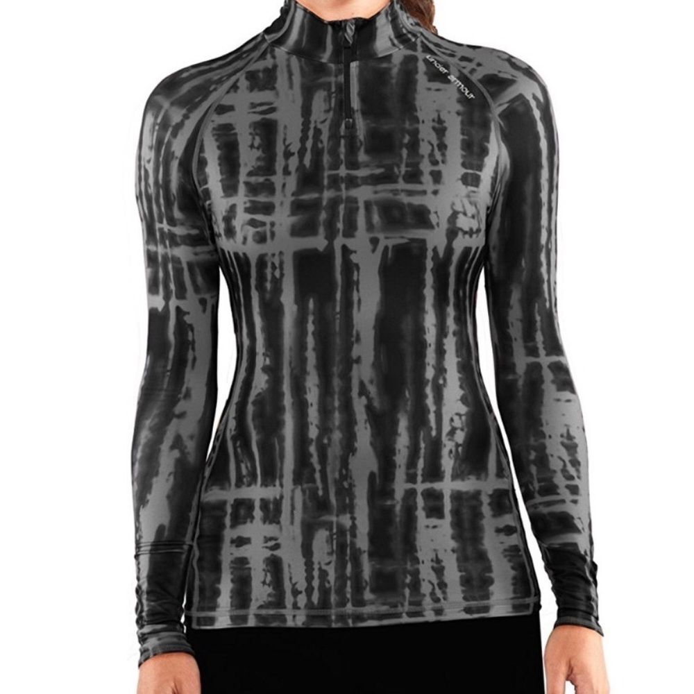 UNDER ARMOUR Printed Cold Gear Fitted Turtleneck Shirt